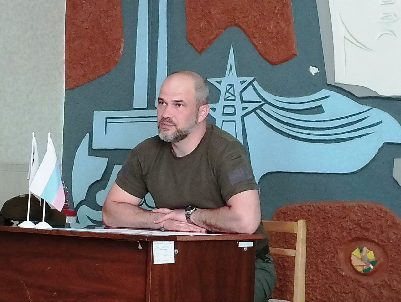 Сергей Желновач встретился сегодня с трудовым коллективом Углегорской ТЭС ГУП ДНР «Энергия Донбасса».