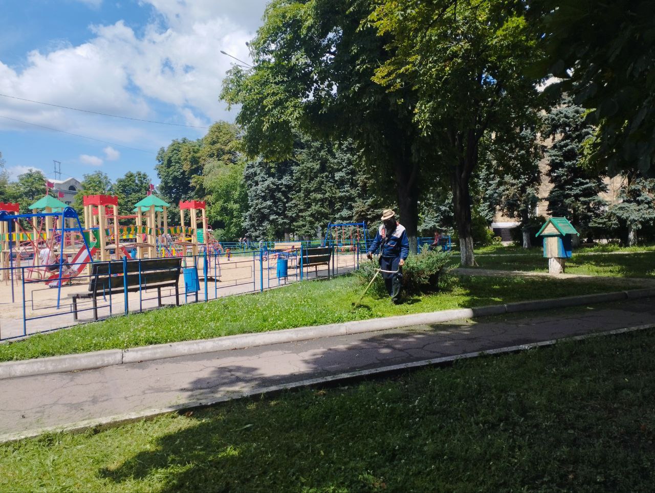 Благоустройство города.