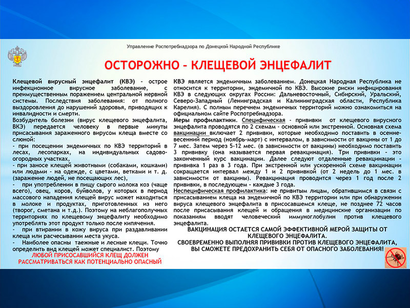 Клещевой вирусный энцефалит.
